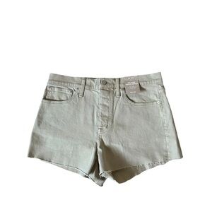 MADEWELL Relaxed Denim Shorts In Light Latte Sz 29 NWT